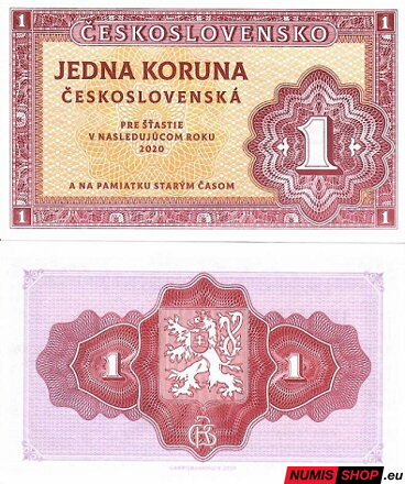 Gábriš - 1 koruna - PF2020