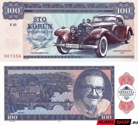 Gábriš - 100 korun - Mercedes Benz 540 1936 - Zapadlík