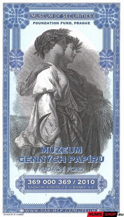 Gábriš - Muzeum cenných papierov 2021 - blue