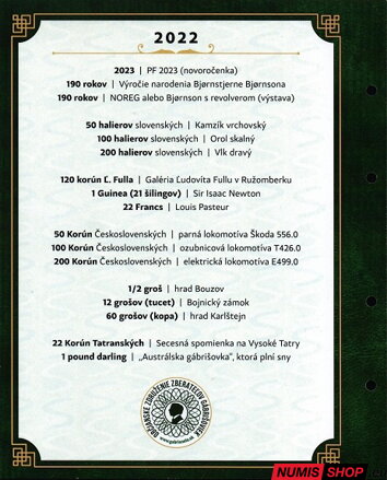 Gábriš - ročníkový album 2022 - 14 bankoviek