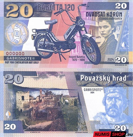 Gábriš - 20 korun - 2024 - Babetta 120 - anulát