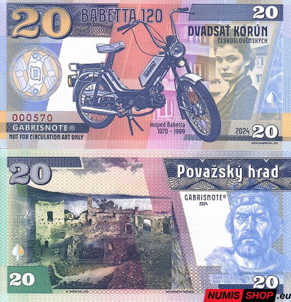 Gábriš - 20 korun - 2024 - Babetta 120