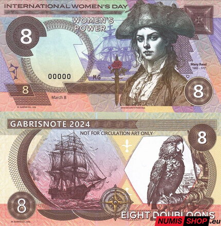 Gábriš - 8 doubloons - International Women´s Day - anulát