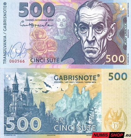 Gábriš - 500 sute - Dracula - podpis autora