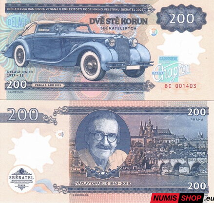 Gábriš - 200 korun - Zapadlík 2025 - Delage D6-70