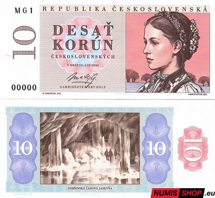 Gábriš - 2026 - 10 korún - Dobšinská ľadová jaskyňa - MG1 - anulát