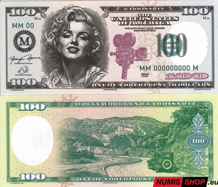 Gábriš - 2026 - 100 dollars Marilyn Monroe - anulát MM