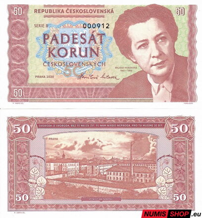 Gábriš - 50 korun - Milada Horáková