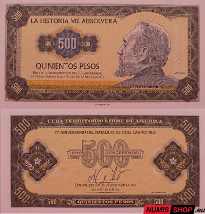 Gábriš - 500 pesos - 2003 - Fidel Castro