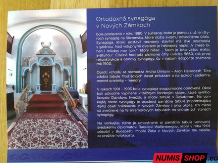 Slovensko - Memo euro - Synagóga Nové Zámky - FOLDER