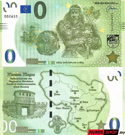 Slovensko - Memo euro - Kráľ Svätopluk - exkluzívna druhá strana
