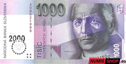1000 Sk - 1993 - Bimilénium - UNC
