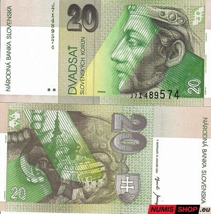 20 Sk - 2001 - séria J - UNC