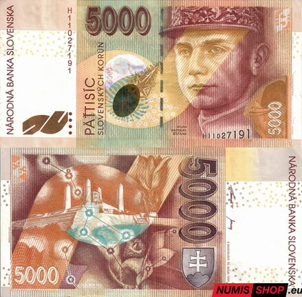 Slovensko - 5000 Sk - 1999 - séria H - VF