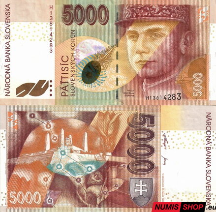 Slovensko - 5000 Sk - 1999 - séria H - XF