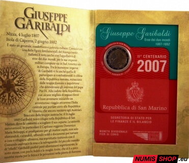 San Maríno 2 euro 2007 - 200. výročie narodenia Giuseppeho Garibaldiho