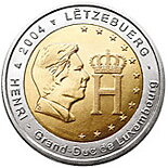 Luxembursko 2 euro 2004 - Veľkovojvoda Henri - UNC