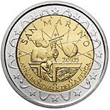 San Maríno 2 euro 2005 - Svetový rok fyziky