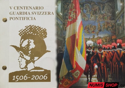 Vatikán 2 euro 2006 - 500. výročie Švajčiarskej pápežskej gardy - numisbrief