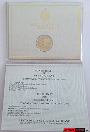 Vatikán 2 euro 2006 - 500. výročie Švajčiarskej pápežskej gardy