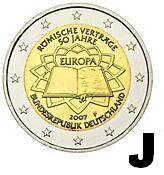 Nemecko 2 euro 2007 - Rímska zmluva - J - UNC