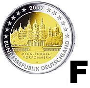 Nemecko 2 euro 2007 - Meklenbursko-Predpomoransko - F - UNC