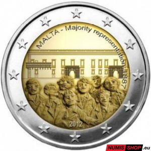 Malta 2 euro 2012 - Majority Representation – 1887 - UNC