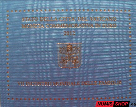 Vatikán 2 euro 2012 - Siedme svetové stretnutie rodín