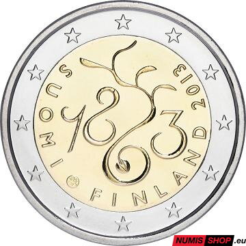 Fínsko 2 euro 2013 - 150. výročie fínskeho parlamentu  - UNC 