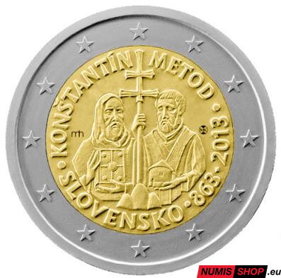 Slovensko 2 euro 2013 - Konštantín a Metod - UNC