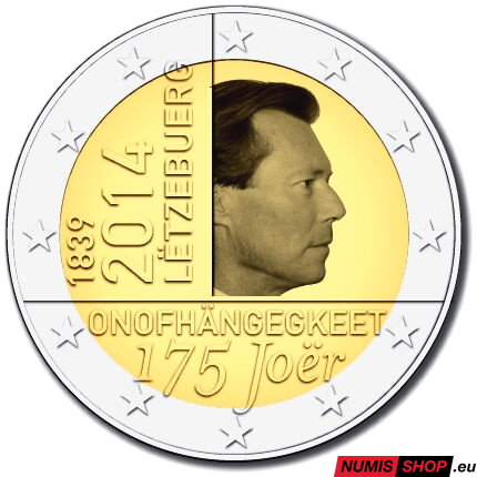 Luxembursko 2 euro 2014 - Výročie nezávislosti - UNC