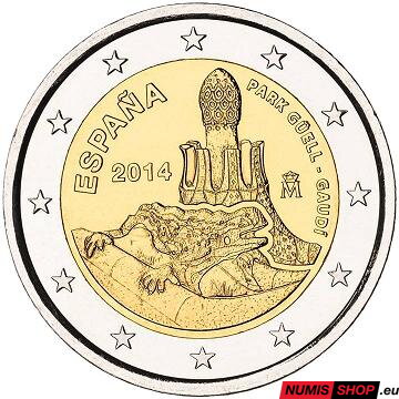 Španielsko 2 euro 2014 - Gaudí - UNC