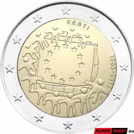 Estónsko 2 euro 2015 - 30 rokov vlajky EÚ - UNC 