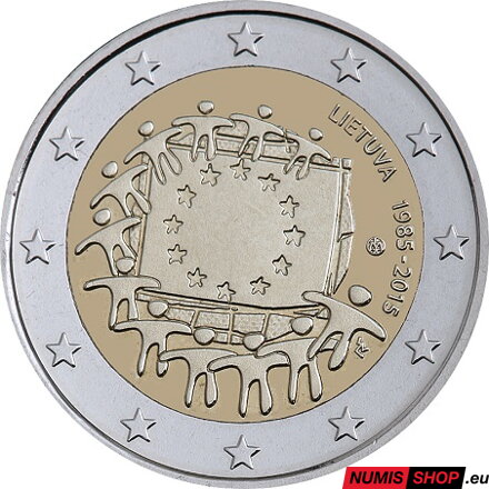 Litva 2 euro 2015 - 30 rokov vlajky EÚ - UNC