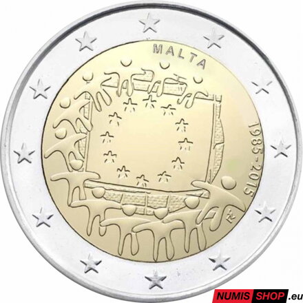 Malta 2 euro 2015 - 30 rokov vlajky EÚ - UNC