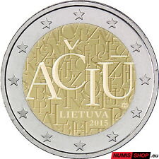 Litva 2 euro 2015 - Litovský jazyk - UNC 