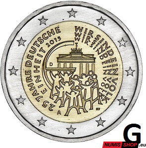 Nemecko 2 euro 2015 - Zjednotenie - G - UNC