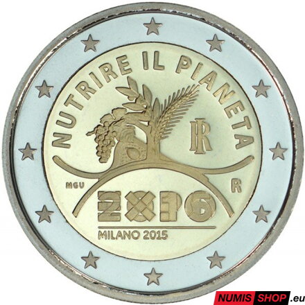 Taliansko 2 euro 2015 - EXPO - UNC