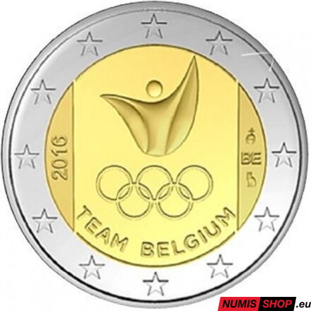 Belgicko 2 euro 2016 - Olympijské hry - UNC