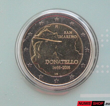 San Maríno 2 euro 2016 - Donatello - UNC 