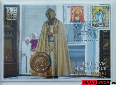 Vatikán 2 euro 2016 - Rok milosrdenstva - numisbrief
