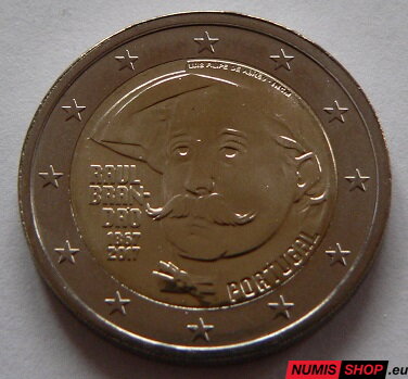 Portugalsko 2 euro 2017 - Brandao - UNC