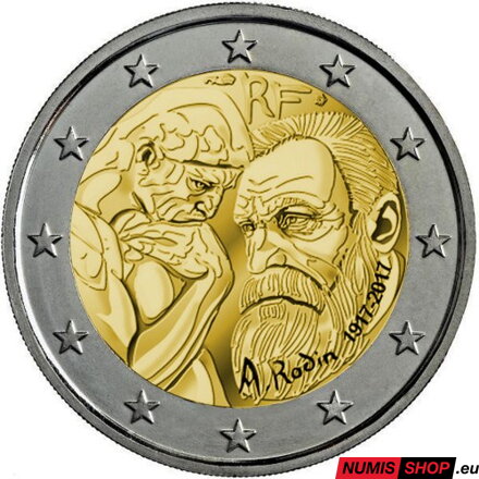 Francúzsko 2 euro 2017 - Rodin - UNC 