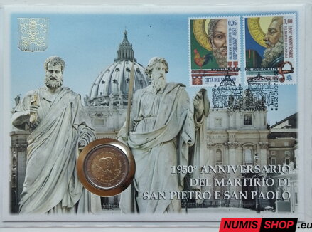 Vatikán 2 euro 2017 - Sv. Peter a Pavol - numisbrief