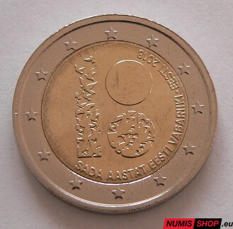 Estónsko 2 euro 2018 - Nezávislosť - UNC 