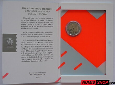 San Maríno 2 euro 2018 - Bernini - UNC