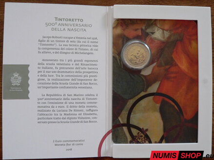 San Maríno 2 euro 2018 - Tintoretto - UNC