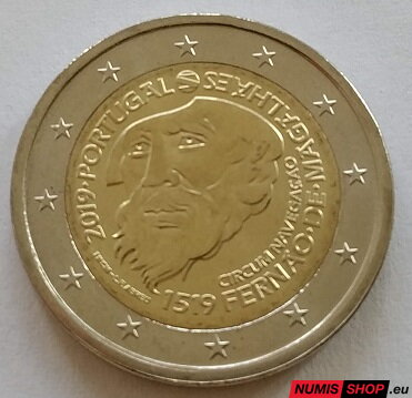 Portugalsko 2 euro 2019 - Magalhaes - UNC