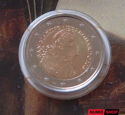 San Maríno 2 euro 2019 - Leonardo da Vinci - UNC