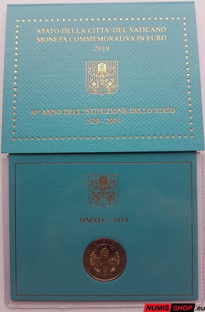 Vatikán 2 euro 2019 - Mestský štát